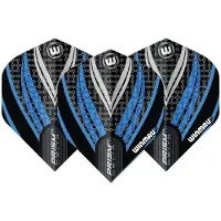 Winmau Prism Delta Black White Blue - Dart Flights