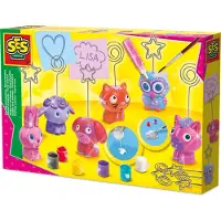 SES Creative - Hobby Pink - Gieten en Schilderen - Memohouders - Knutselen Meisjes - Sneldrogend - Vanaf 5 jaar