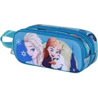 KARACTERMANIA - Disney - Frozen 2 - Turquoise 3D Potloden Etui - Pennenetui - Dubbele Rits - Frozen 2 Lovely