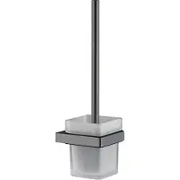 Plieger Altea WC Borstel met Houder – Wandmontage – Geborsteld Gunmetal