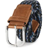 INDICODE JEANS Riem 'Anders' blauw / bruin