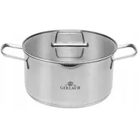 Gerlach Ambiente RVS Pan met Deksel - 5L - Inductie