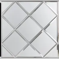 BES LED Zelfklevende Mozaïek Tegel - Afimera Silver Glass Mat - Zilver Mat - 300x300x4mm