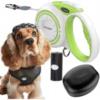 DOGNESS Automatische Hondensnoer 4m (M) met Poepzakhouder tot 20kg