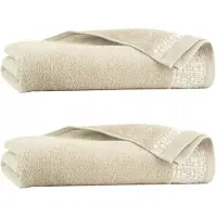 Zwoltex Luxe Katoenen Handdoek Set Elena Beige 50x90 & 70x140