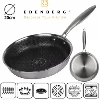 Edenberg Stevige Koekenpan met Honingraat Anti-aanbaklaag - 20cm