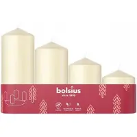 Bolsius Stompkaars Crème 10 Uur D 5 H 12 Cm 4 Stuks