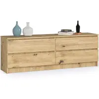 Akord Ladekast K160 met 4 Lades / Furniture Factory / Artisan Eik / 160 x 55 x 40 cm