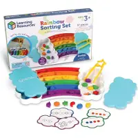 Learning Resources Regenboog Sorteringsset, 37 Stuks, Leeftijd 3+, Fijne Motoriek, Kleuren en Sorteren