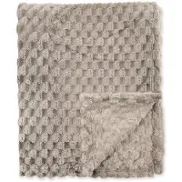 Byrklund Bedsprei V-Bone - Taupe 130 x 160 cm