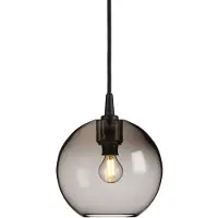 BELID Gloria hanglamp Ø19 cm Zwart-rookglas