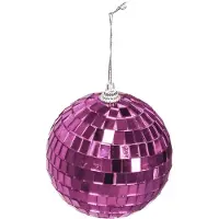 House Vitamin Christmas decoration christmas hanger discoball foam pink 15x15x15cm