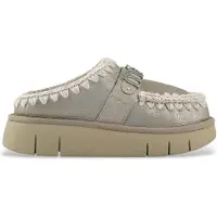 Mou Mouvoor vrouwen. MU.FW531001B Leren klompen Speciaal grijs (39), Leer, 3 tot 5 cm, Geen, Casual