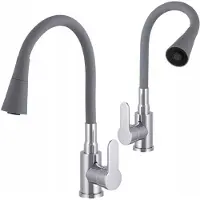Gamma Flex Keukenmengkraan met Flexibele Uitloop - Grijs/Chroom