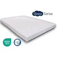 Sleep sense topper 120x200 - topdekmatras - topmatras - Comforschuim - circa 7 cm dik - Anti Allergisch - Afritsbare hoes - Gemiddeld hardheid - 100% veilig