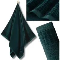 Zwoltex Paulo 3 Badhanddoek Katoen 50x100cm Donkergroen