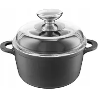 Ambition Taurus Aluminium Pan met Deksel - 1.25L - Zwart