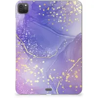 B2Ctelecom Tablethoes voor iPad Pro 11 (2024) Watercolor Paars