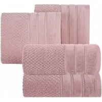Eurofirany Luxe Katoenen Handdoekenset 4 Stuks - Donkerroze 500 GSM