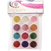 Astra Mini Glitterset - 12 Kleuren Metallic Glans voor Knutselen