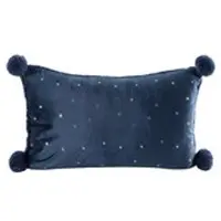 Eurofirany Kerstkussenhoes 106 30 x 50 cm Marineblauw