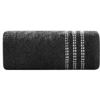Eurofirany Luxe Zwarte Katoenen Handdoek Seba 70x140 cm