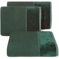 Eurofirany Lucy Handdoek 30x50cm Donkergroen 500g/m² Katoen Frottee