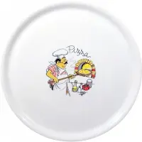 Hendi Speciale Pizzabord 31,5 cm - Glanzend Porselein, Vaatwasserbestendig