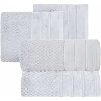 Eurofirany Luxe Katoenen Handdoeken Set (2x 70x140cm + 2x 50x90cm) - Zilver