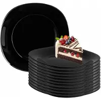 Altom Design Black Harmony Glazen Dessertschaaltjes 22 cm - Set van 12