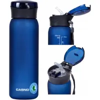 Casno Colorado Tritan Waterfles 0,6L met rietje - BPA-vrij