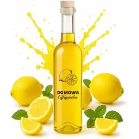 Futura Glazen Flask 0,5L met 'Domowa Cytrynówka' Opdruk