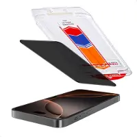 Accezz Gehard Glas Privacy Screenprotector + Applicator voor de Apple iPhone 16 Pro Max