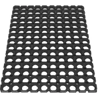 Miltex Rubberen ringmat, 600 x 400 mm, zwart