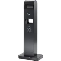Probbax Staande asbak afval combinatie, 10 l, voor buiten, uv-bestendige coating