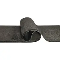 Miltex vuilopvangmat Eazycare Rush, voor binnen, gewenste lengte x 2000 mm, polyamide, antracietgrijs