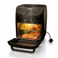 Juskys Airfryer / Heteluchtfriteuse - 12L - Incl. 10 programma's - Zwart