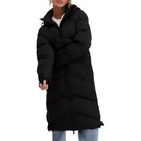 Cars Jeans Gewatteerde lange jas met capuchon, model 'HESSYA'