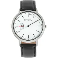 Simplify Vereenvoudig het 6500 horloge met leren band