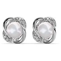 MYC Paris Simply Pearl oorbellen - Zilver en kristal