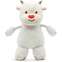 Croci little ram pluche met touw wit 33 cm