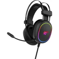 Havit GAMING HOOFDTELEFOON RGB ZWART 2016D. Bedrade hoofdtelefoon, zwart