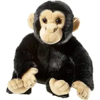 Heunec knuffel chimpansee - pluche aap 24cm speelgoed.