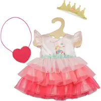 Heless poppenjurk prinses Emily met kroon - poppenkleding 35-45cm.