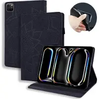Mobigear Tablethoes geschikt voor Apple iPad Pro 11 Inch (2025) Hoes | Mandala Bookcase - Zwart