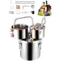 Vevor Alcohol Distiller 11,4L Water Alcohol Distiller Gemaakt van roestvrij staal met koperen spoel voor snelle koeling