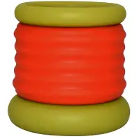 Kiotos - 2 in 1 Siliconen Cockring & Ball Stretcher - Extra Hoog - Rood/Groen