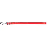 Dingo Korte Leren Hondenriem 2x50 cm Rood