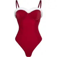 Hunkemoller Body 'Jovie' rood / wit