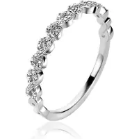 Zinzi Zilveren Ring met Witte Zirkonia ZIR2500Z